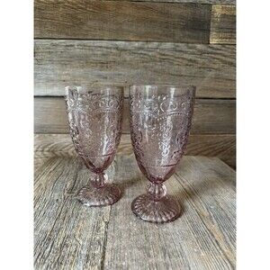 The Pioneer Woman | Dining | Pioneer Woman Happy Birthday Wine Glass 5oz  Blue Pink Floral Stemmed New | Poshmark